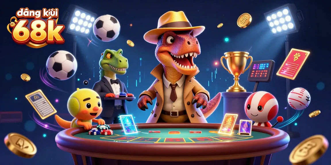 Engage with the dynamic casino scene and register for đăng ký nhận 68k bonuses today, witness the cartoon velociraptor and friends!