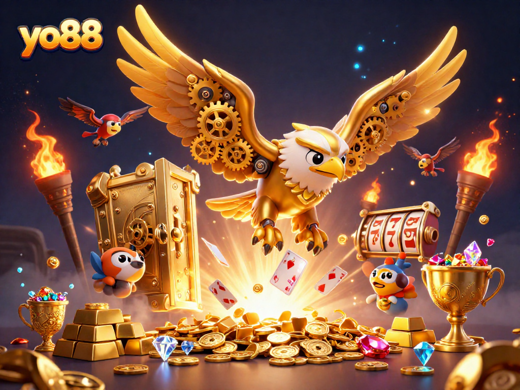 Experience yo88's thrilling adventure with golden treasures and vibrant gaming elements.