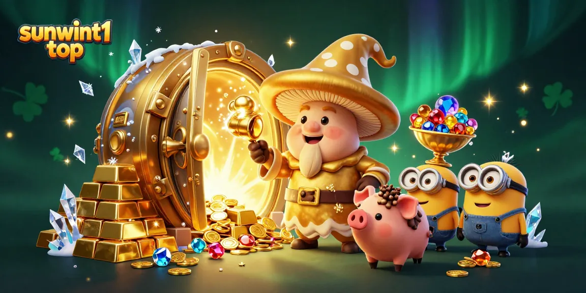 Experience wealth with sunwint1 top's magical scene of treasure and fortune in a dazzling casino wonderland.