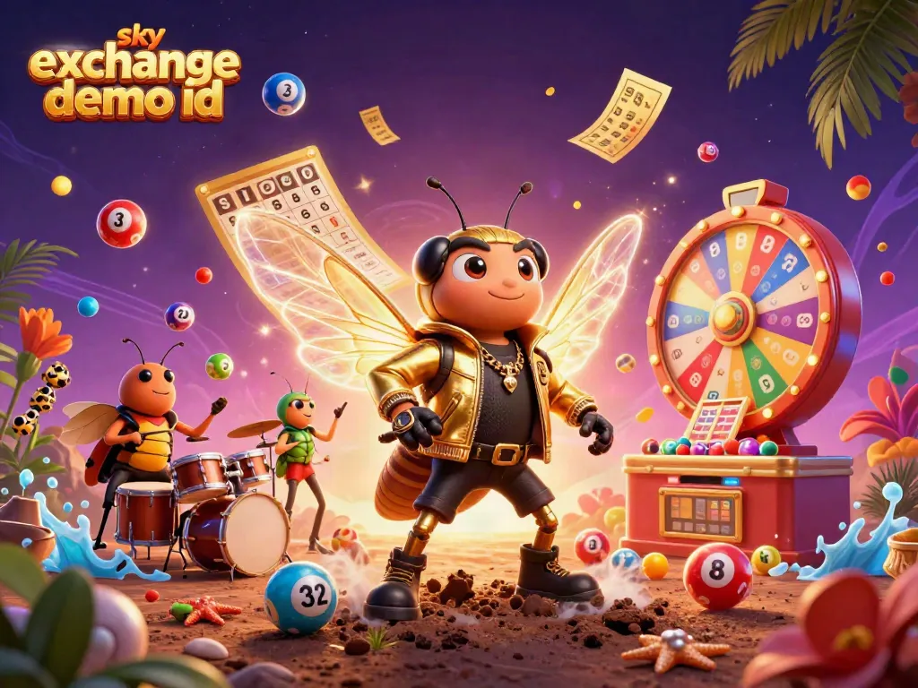 Experience excitement with Sky Exchange Demo ID featuring 3D rock stars and dynamic betting elements.