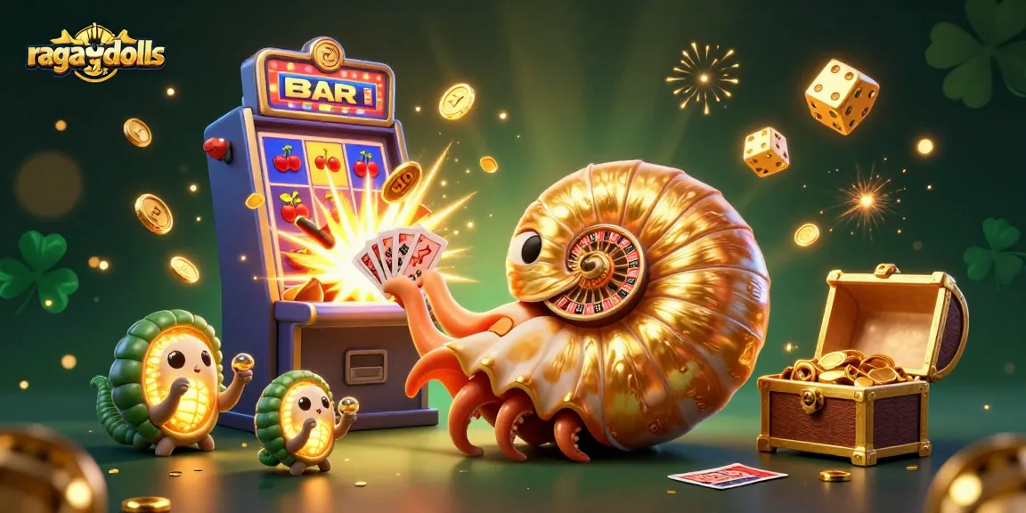 Experience thrilling gameplay with ragatootieragdolls in a vibrant 3D casino scene showcasing winning symbols and jackpots.