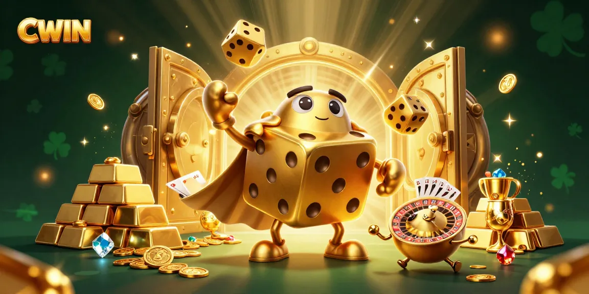 CWIN offers exciting gameplay with golden dice golems and lavish casino-themed treasures.