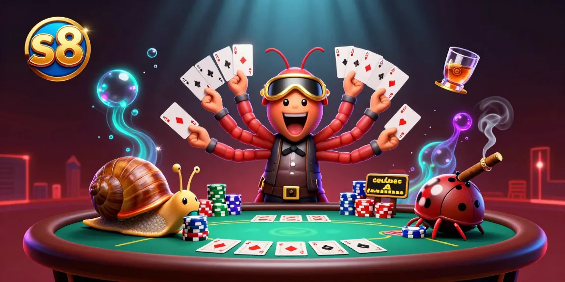 Join the action at s8 with vibrant casino elements featuring a millipede dealer and exciting gameplay.
