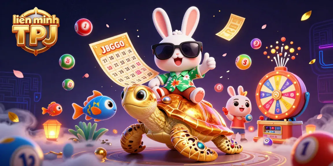 Engage in thrilling lottery action with liên minh TPJ, featuring vibrant balloons and golden prizes.
