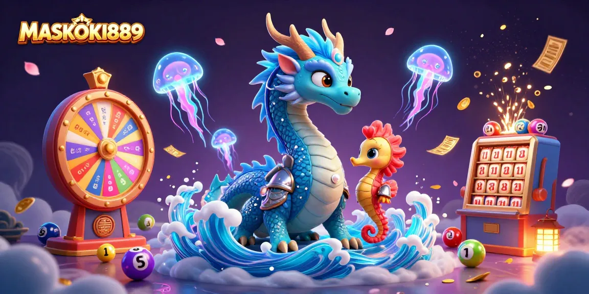 Engage with MASKOKI889's immersive casino experience featuring magical creatures and casino elements.