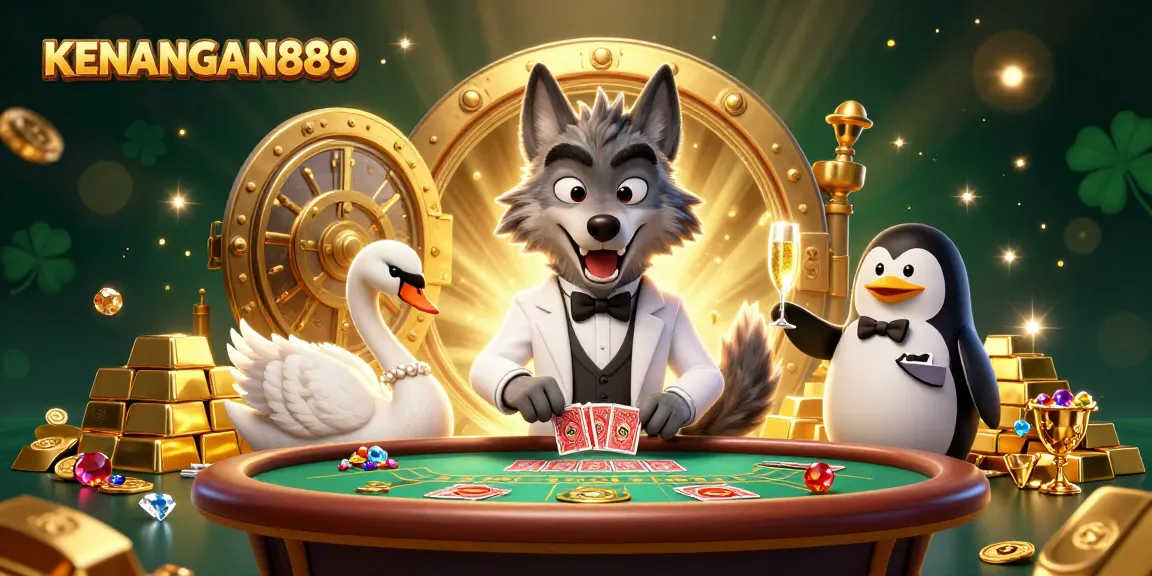 Engage with KENANGAN889's dynamic slot gaming scene, featuring vibrant characters and exciting gameplay elements.