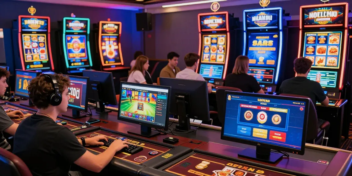 Esperienza di gioco entusiasmante in un casinò online non AAMS, con giocatori che si divertono con vari giochi caratterizzati da grafiche vivaci e bonus allettanti.