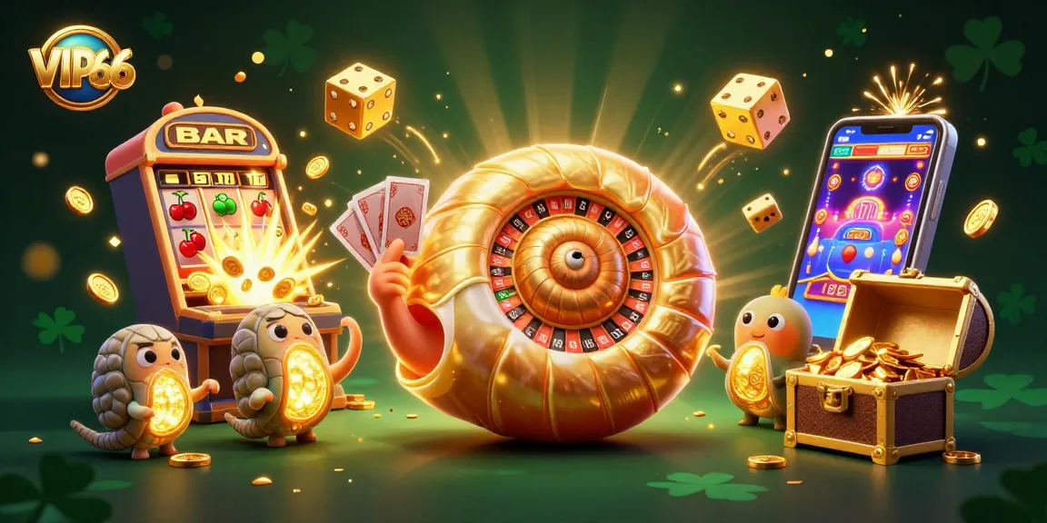 Experience VIP66's thrilling casino world with a giant nautilus roulette and bursting jackpots!