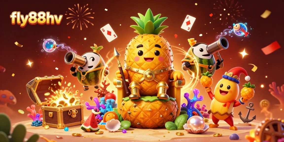 Experience thrilling wins at fly88hv with cartoon characters in a vibrant underwater casino scene.