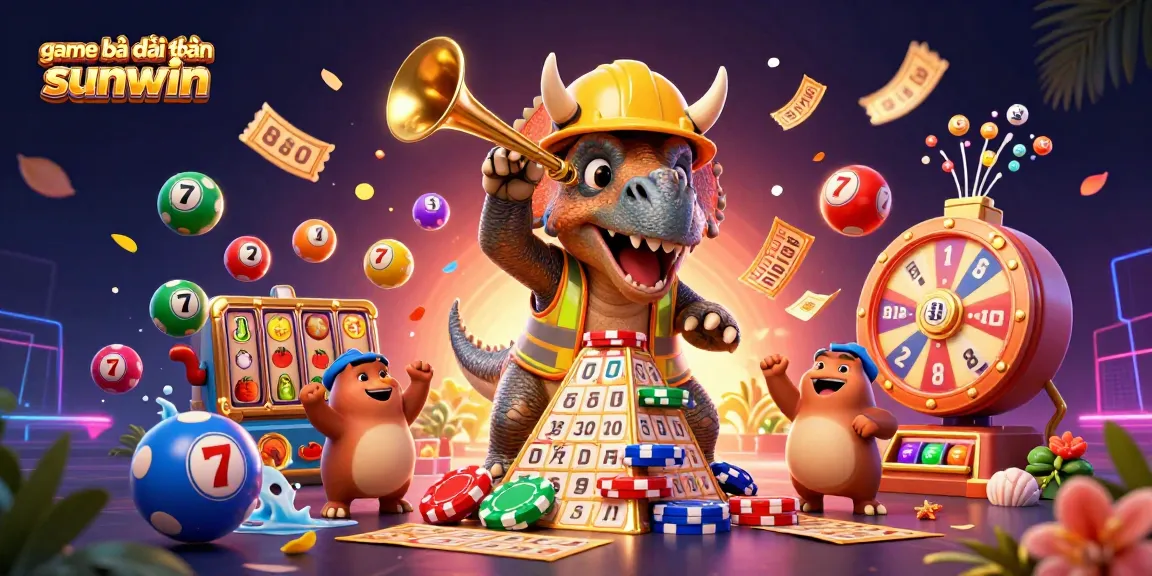 Experience the excitement of game bài đổi thưởng sunwin with vibrant characters, colorful elements, and dynamic casino visuals.