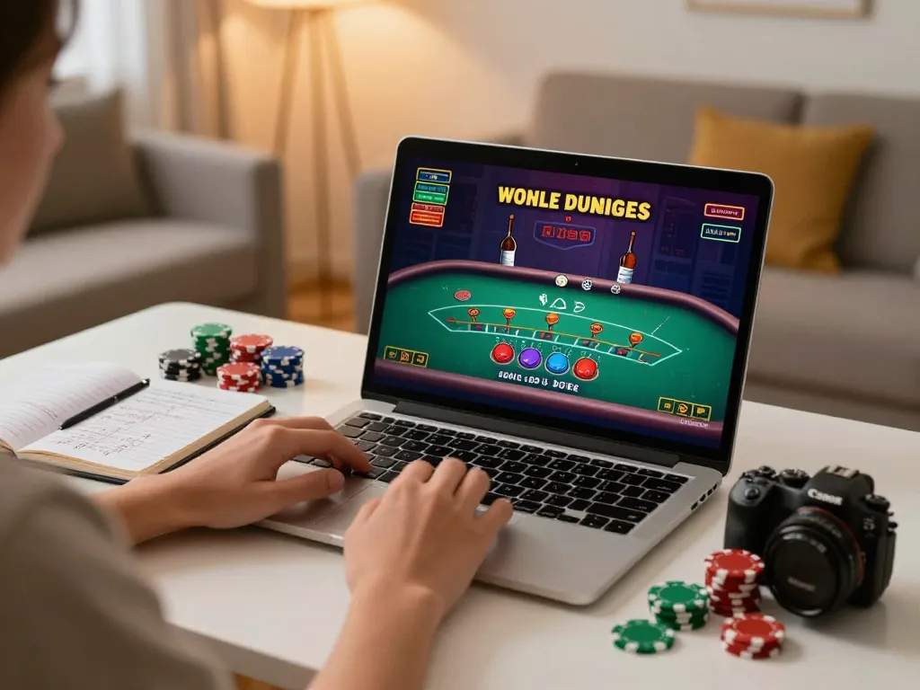 Engaged player strategies blackjack on 98win trang chủ in a cozy home setting.