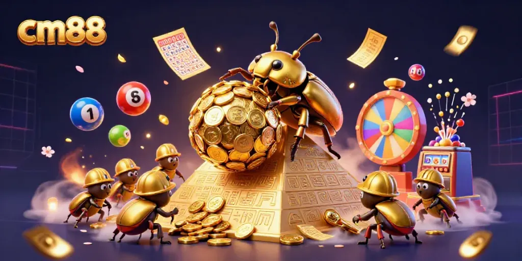Experience the excitement of winning at cm88 with vibrant colorful characters and dynamic gaming elements.