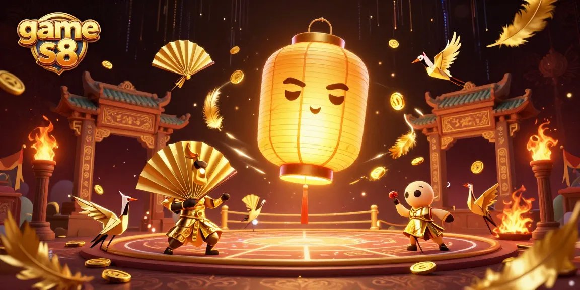 Experience thrilling game s8 action with dynamic characters and casino elements in vibrant 3D illustration.